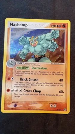 Machamp 9/101 Hidden Legends Reverse Holo Rare Pokemon 2004 NM (Mach-001) - Image 2