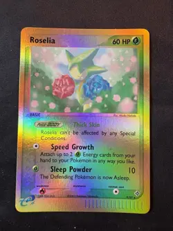 Pokemon TCG Roselia EX Dragon Holo Rare Card 9/97 Reverse Holo -Card#PL003 - Image 1