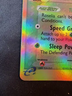 Pokemon TCG Roselia EX Dragon Holo Rare Card 9/97 Reverse Holo -Card#PL003 - Image 4
