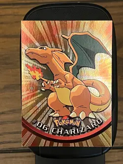 FOIL!!! 1999 CHARIZARD #6 TOPPS POKEMON TV FOIL EX VINTAGE CHARIZARD - Image 1