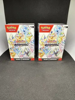 2X Pokemon TCG Prismatic Evolutions Booster Bundle 6 packs Factory Sealed - Image 1
