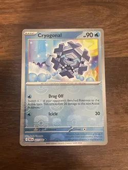 Cryogonal (Master Ball Pattern) SV: Black Bolt 027/086 NM | Pokemon TCG Card - Image 1