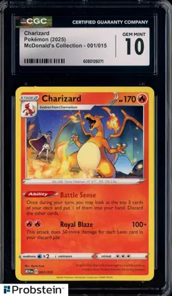 2025 Pokemon McDonald's Collection M24EN #001/015 Charizard CGC 10 GEM MINT - Image 1