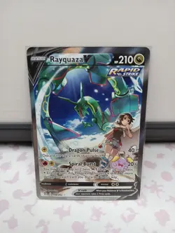 Pokemon TCG Rayquaza V 194/203 Evolving Skies Rare Sword & Shield Alt Art Holo - Image 1
