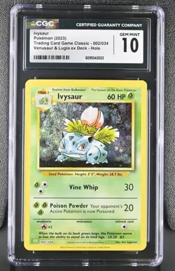 Ivysaur *CGC 10* Holo *Classic Collection* #2 * Pokemon - Image 1