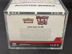 Pokemon 151 SV3.5 Booster Bundle Display Factory Sealed Case W/Acrylic Case - Image 3