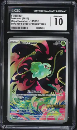 2025 Pokemon Mega Evolution Booster Display Box Bulbasaur #133 CGC 10 - Image 1