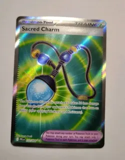 Sacred Charm 122/094 NM - Full Art Holo - 2025 TCG Pokemon Phantasmal Flames - Image 2