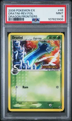 Pokemon Dratini EX Dragon Frontiers Reverse Holo #46 PSA 9 Mint - Image 1