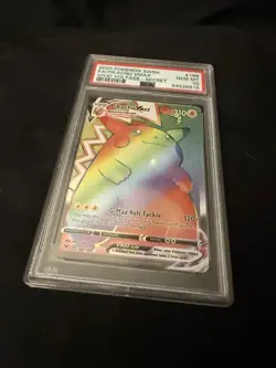 Pokemon Pikachu TCG VMAX 188/185 Rainbow Secret Rare Vivid Voltage SWSH PSA 10 - Image 1