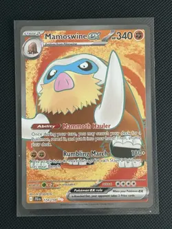 Pokemon: Mamoswine ex - 174/159 - SV09: Journey Together (JTG) Holo Ultra Rare - Image 1