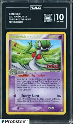 2007 Pokemon Ex Power Keepers #9/108 Gardevoir Reverse Holo TAG 10 GEM MINT - Image 1