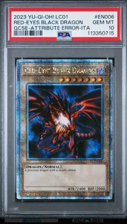 2023 YU-GI-OH! LEGEND COLLECTION: 25TH ANNIVERSARY RED-EYES BLACK DRAGON PSA 10 - Image 1