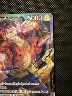 Monkey.D.Luffy Release Event Leader One Piece TCG English Foil Promo - Image 3