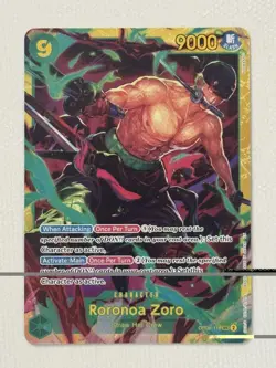 Roronoa Zoro OP06-118 ONE PIECE Tcg Secret Rare NO FOIL NM Green - Image 1
