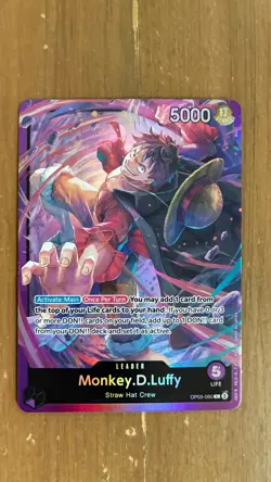 ONE PIECE TCG: Monkey.D.Luffy ST18 OP05-060 Leader PURPLE Starter Deck ENGLISH 3 - Image 1