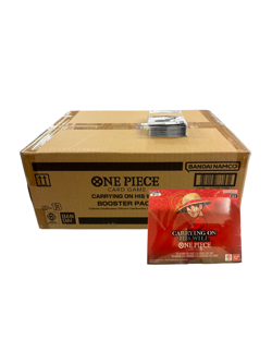ONE PIECE (OP-13) CARRYING ON HIS WILL SEALED 12 BOX CASE (1) + 12 PACKS Q0859 - Image 1