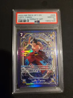 2025 ONE PIECE OP11 EN LUFFY-TAROU SPECIAL ALTERNATE ART PSA 10 ST18-005 SP - Image 1