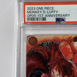 One Piece OP05 Monkey D. Luffy 1st Anniversary ST01-012 PSA 10 Gem Mint English - Image 2
