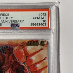 One Piece OP05 Monkey D. Luffy 1st Anniversary ST01-012 PSA 10 Gem Mint English - Image 3