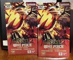 One Piece The Best: Vol. 2 Premium Booster Sleeved Booster Pack Lot Of 2 Sealed - Image 1