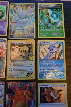 Pokemon 12 Card Lot. Shining Ho-Oh. Holo Mew. Gold Frosmoth. Charizard. Pikachu - Image 3
