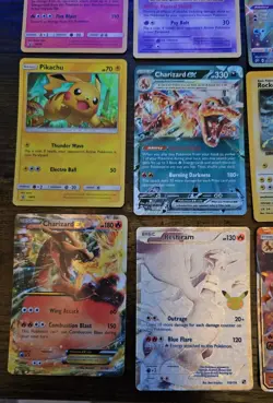 Pokemon 12 Card Lot. Shining Ho-Oh. Holo Mew. Gold Frosmoth. Charizard. Pikachu - Image 4