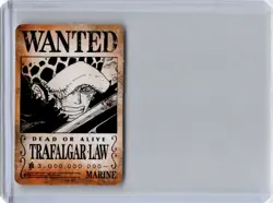 IMAGINE WANTED Mini Card Saikyo Jump 2024 One Piece Japanese Trafalgar Law - Image 1