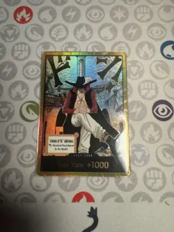 DON!! Card Gold Frame Mihawk OP14 ONE PIECE NM English The azure sea’s seven - Image 1