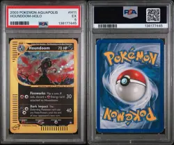 Pokemon TCG Houndoom 🔥 Aquapolis H11/H32 Holo Card Rare 2003 E-Reader Vintage - Image 3