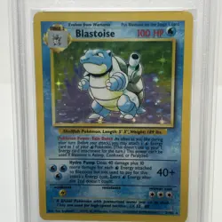 Pokemon Card Game Blastoise 2/102 Holo Rare 1999 Unlimited Base Set PSA 6 EX-MT - Image 2
