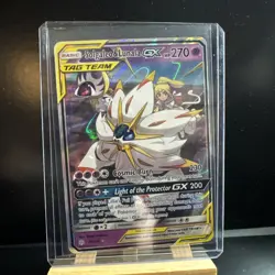 Pokemon TCG Solgaleo & Lunala GX Holo Card Tag Team Cosmic Eclipse 75/236 NM - Image 1