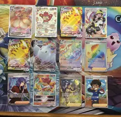 Pokemon Card Lot Full Art Alt Art Fire Pikachu Eevee - Image 1