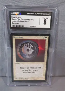 DISENCHANT Limited Edition Beta 1993 MTG Magic Gathering Card Grade CGC 8 NM/M - Image 1
