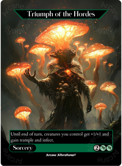 Triumph of the Hordes - Full Art Altered Art Custom Proxy Cards - Image 1