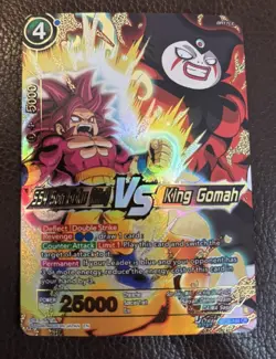 Dragon Ball Super Card Game SS4 Son Goku (Mini) Vs King Gomah Concept Rare NM - Image 1