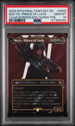 PSA 10 Magic MTG Final Fantasy Noctis Prince of Lucis Surge Foil 0546 - Image 1