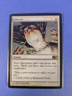 MTG Magic the Gathering: Magic 2011: Silence #30/249 Rare - NM - Image 1
