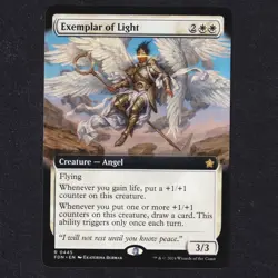 Exemplar of Light #445 Extended Art - Foundations (FDN) - Magic MTG - NM English - Image 1