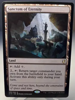 Magic MTG Sanctum of Eternity Commander 2019 NM & UN-played Rare Land - Image 1