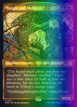 MTG Yargle and Multani (317/548) March of the Machine NM FOIL fresh commander - Image 1