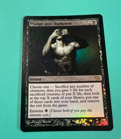 Foil - Plunge into Darkness - Fifth Dawn - MTG - Magic the Gathering - Foil - Image 1