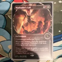 Magic: The Gathering Warleader's Call Enchantment Rare Red White MKM Spotlight - Image 1