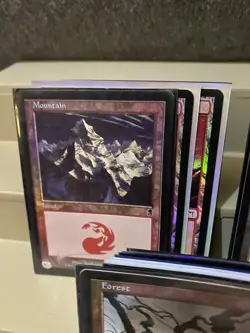 Magic: the Gathering Holo Foil Basic Lands lot - 25 Basic Lands - All Foil 636996769180 - Image 5