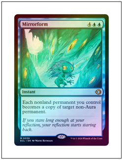 1x Mirrorform, Foil, Lorwyn Eclipsed, Magic MTG NM - Image 1