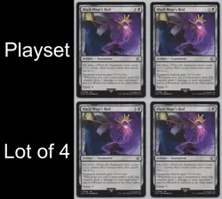 MTG Playset (4) - Final Fantasy - Black Mage's Rod #90 -e491 - Image 1