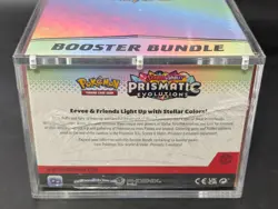 Pokemon TCG S&V Prismatic Evolutions Booster Bundle Display Case w/Acrylic Case - Image 3