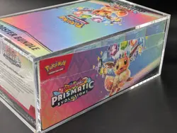 Pokemon TCG S&V Prismatic Evolutions Booster Bundle Display Case w/Acrylic Case - Image 4
