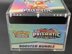 Pokemon TCG S&V Prismatic Evolutions Booster Bundle Display Case w/Acrylic Case - Image 5