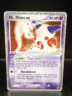Pokemon Mr. Mime EX-111/112 Fire Red and Leaf Green Ultra Rare - Image 2